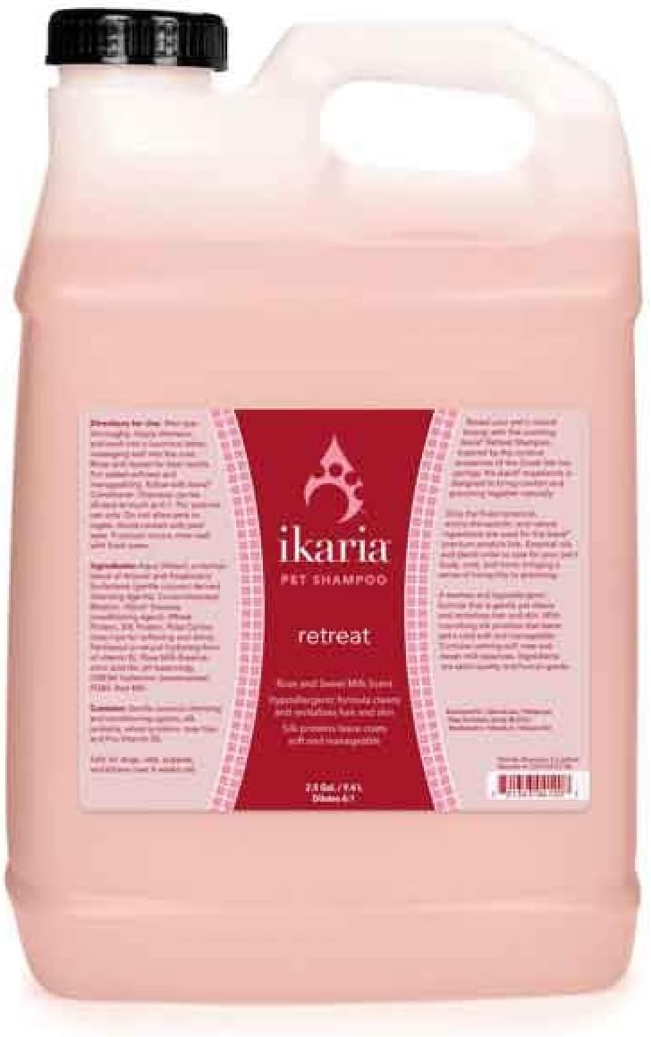 Pro Dog Cat Grooming Shampoos Natural Botanical Ikaria and Spa Inspired 2.5 Gallon (Groomer's Kit of All 5 Formulas)