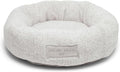 Barefoot Dreams CozyChic Round Pet Bed, Dog Accessories, Pearl/Silver-Medium